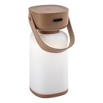 Rabalux - LED vanjska punjiva stolna lampa s dodirnim upravljanjem, prigušiva, LED/3W/5V IP44 smeđa