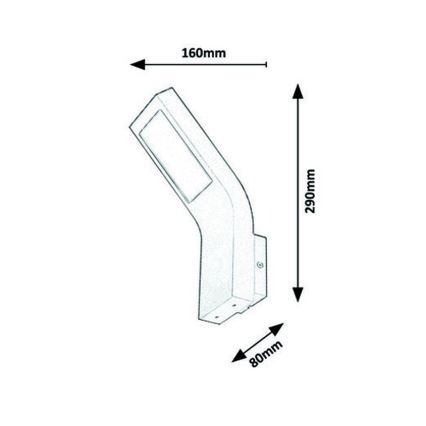 Rabalux - LED Vanjska zidna svjetiljka LED/9W/230V IP44