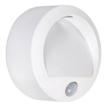 Rabalux - LED vanjsko zidno svjetlo sa senzorom LED/1,5W/3xAA bijela IP44