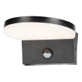 Rabalux - LED vanjsko zidno svjetlo sa senzorom LED/9W/230V 2700/4000/6500K IP54 crna