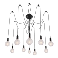 Rabalux - Luster 10xE27/60W/230V pauk crna