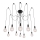 Rabalux - Luster 10xE27/60W/230V pauk crna