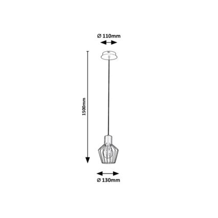 Rabalux - Luster na sajli 1xE27/40W/230V