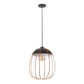 Rabalux - Luster na sajli 1xE27/60W/230V crna/narančasta