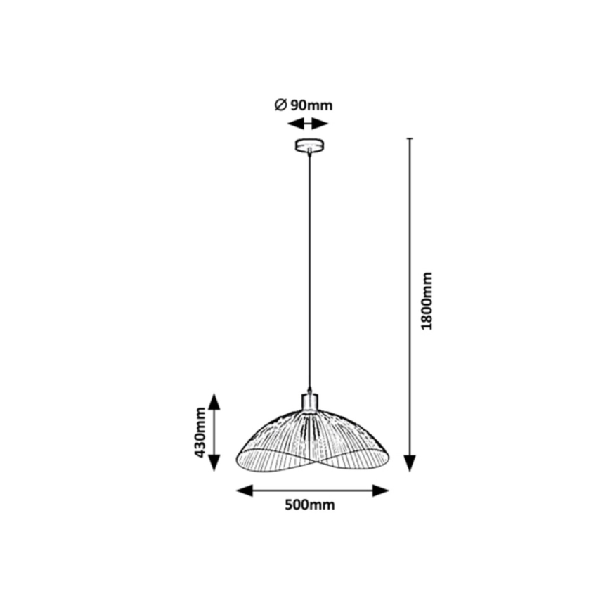 Rabalux - Luster na sajli 1xE27/60W/230V