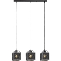 Rabalux - Luster na sajli 3xE27/40W/230V crna