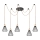 Rabalux - Luster na sajli 5xE27/40W/230V pauk crna/bukva