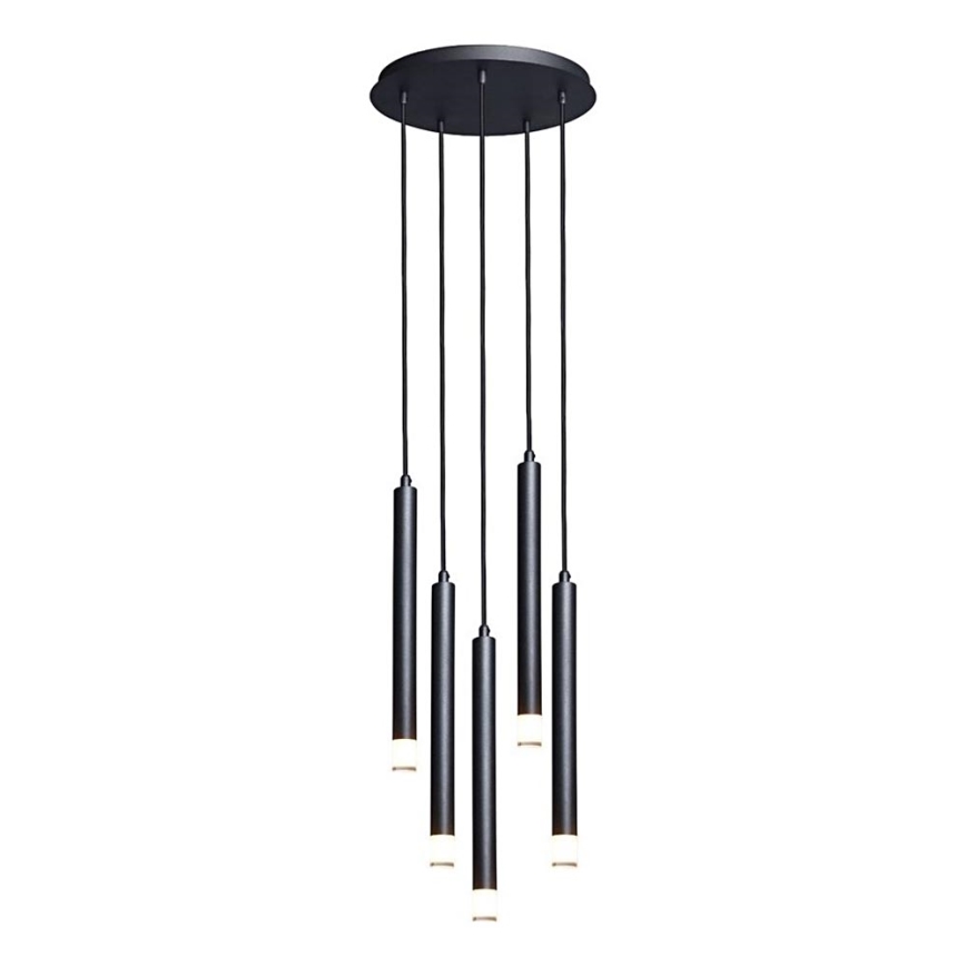 Rabalux - Luster na sajli 5xG9/5W/230V crna