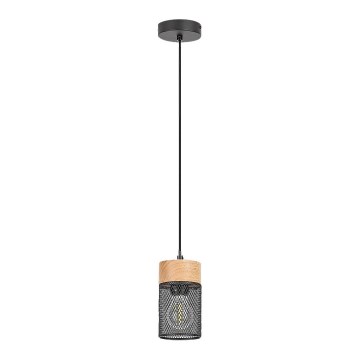 Rabalux - Luster na užetu 1xE27/25W/230V bukovina