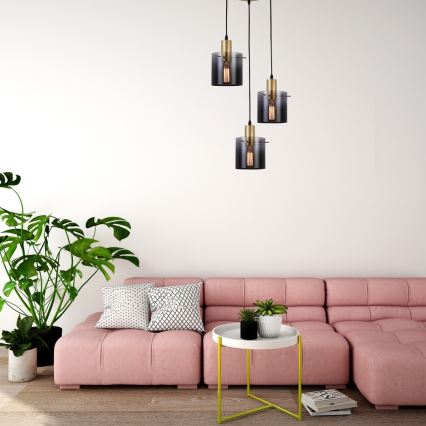 Rabalux - Luster na užetu 3xE27/40W/230V