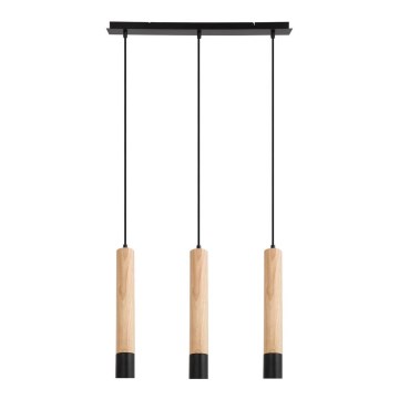 Rabalux - Luster na užetu 3xGU10/50W/230V bukovina