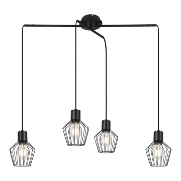Rabalux - Luster na užetu 4xE27/40W/230V