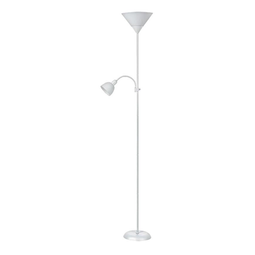 Rabalux - podna lampa 1xE27/100W+E14/25W bijela