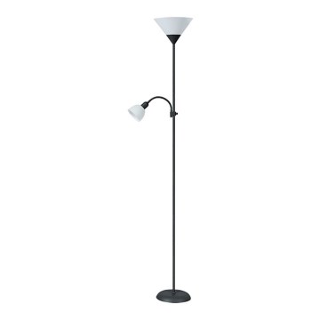 Rabalux - Podna lampa 1xE27/100W+E14/25W crna/bijela