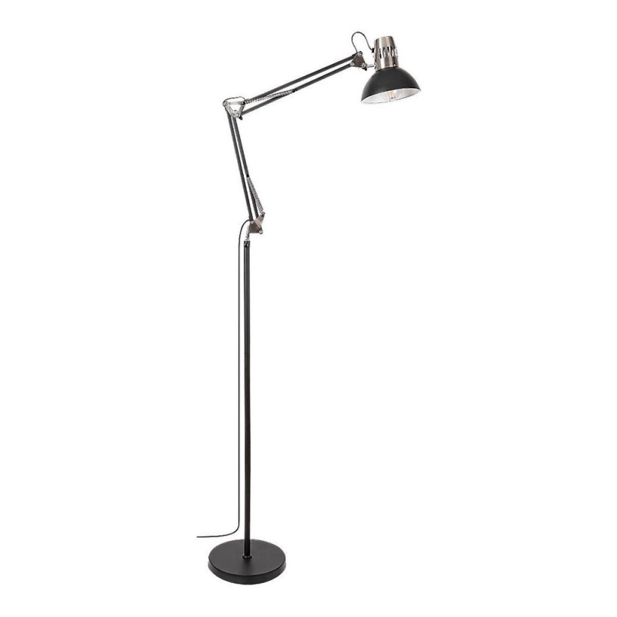 Rabalux - Podna lampa 1xE27/40W/230V crna/sjajni krom