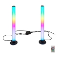 Rabalux - SET 2x LED RGB podesiva stolna lampa PACO LED/5W/5V + daljinski upravljač