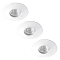 Rabalux - Set 3x LED ugradnih stropnih svjetala za kupaonicu LED/4W/230V IP44