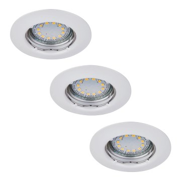 Rabalux - SET 3x LED ugradnih stropnih svjetiljki 1xGU10/3W/230V IP40