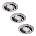 Rabalux - SET 3xLED Ugradbena svjetiljka 3xGU10/3W/230V IP40