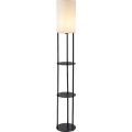 Rabalux - Stojeća lampa s policama 1xE27/40W/230V crna