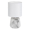 Rabalux - Stolna lampa 1xE14/40W/230V bijela s mramornim dekorom