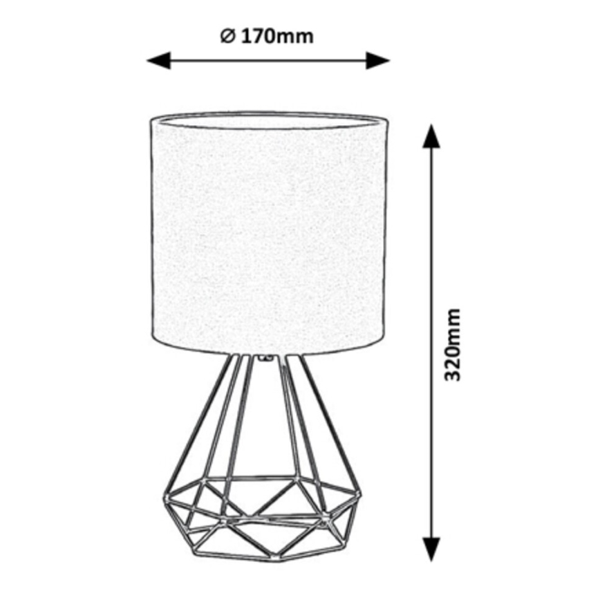 Rabalux - Stolna lampa 1xE14/40W/230V crna