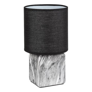 Rabalux - Stolna lampa 1xE14/40W/230V crna/mramorni dekor