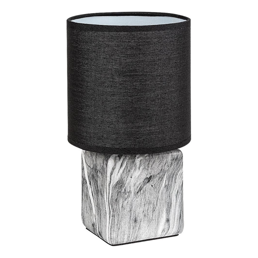 Rabalux - Stolna lampa 1xE14/40W/230V crna/mramorni dekor