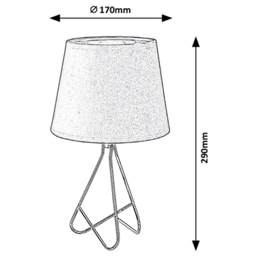 Rabalux - Stolna lampa 1xE14/40W/230V crna/zlatna