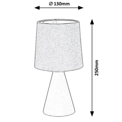 Rabalux - Stolna lampa 1xE14/40W/230V siva