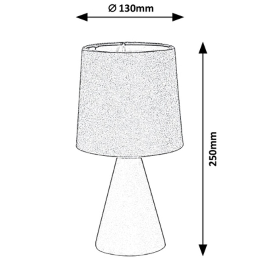 Rabalux - Stolna lampa 1xE14/40W/230V siva