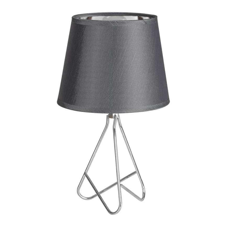 Rabalux - Stolna lampa 1xE14/40W/230V siva/sjajni krom