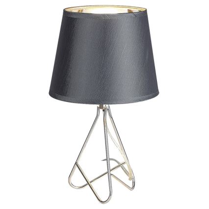 Rabalux - Stolna lampa 1xE14/40W/230V siva/sjajni krom