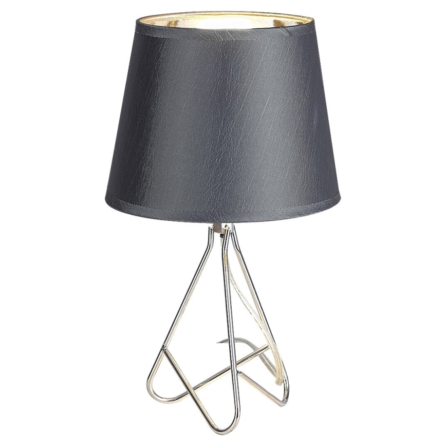 Rabalux - Stolna lampa 1xE14/40W/230V siva/sjajni krom