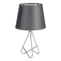 Rabalux - Stolna lampa 1xE14/40W/230V siva/sjajni krom