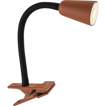 Rabalux - Stolna svjetiljka s kopčom 1xGU10/7W/230V narančasta