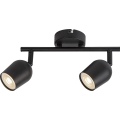 Rabalux - Stropna reflektorska svjetiljka 2xGU10/15W/230V crna