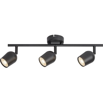 Rabalux - Stropna reflektorska svjetiljka 3xGU10/15W/230V crna