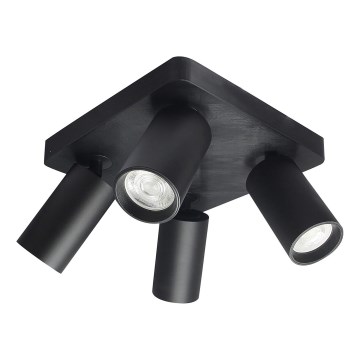 Rabalux - Stropna reflektorska svjetiljka 4xGU10/7W/230V crna