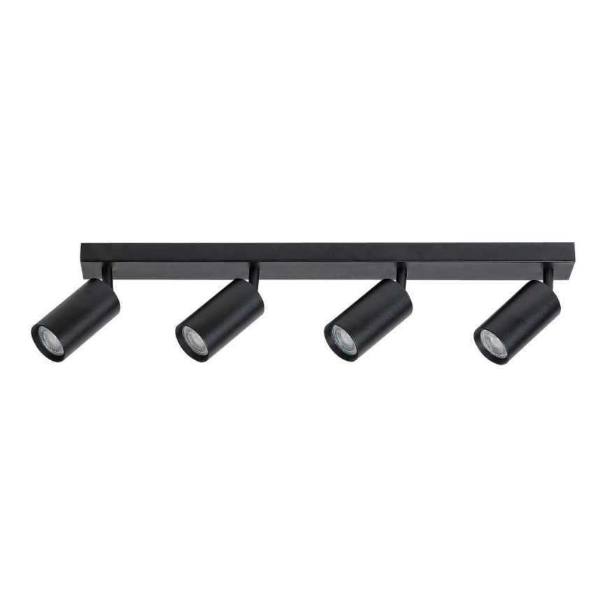 Rabalux - Stropna ugradna svjetiljka 4xGU10/25W/230V crna