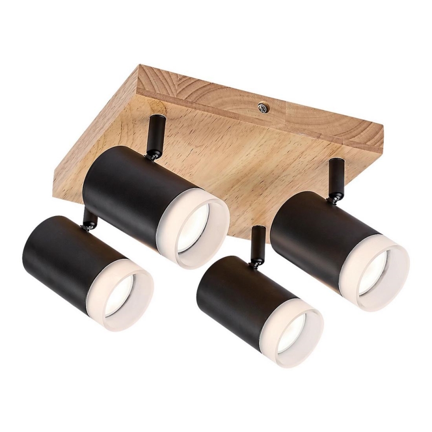 Rabalux - Stropna ugradna svjetiljka 4xGU10/5W/230V hrast