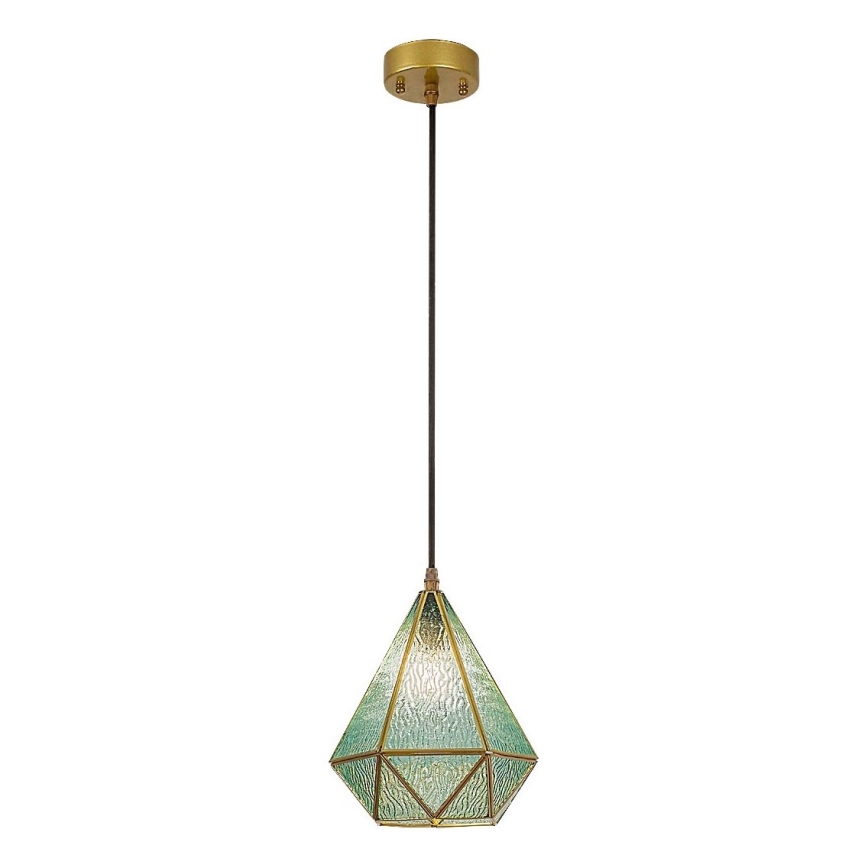 Rabalux - Tiffany vitraj luster na sajli 1xE14/40W/230V plava/zlatna