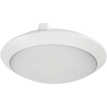 Rabalux - Vanjska stropna svjetiljka s detektorom pokreta 1xE27/9W/230V IP65 Ø 30 cm bijela