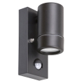 Rabalux - Vanjska zidna svjetiljka sa senzorom 1xGU10/10W/230V crna IP44
