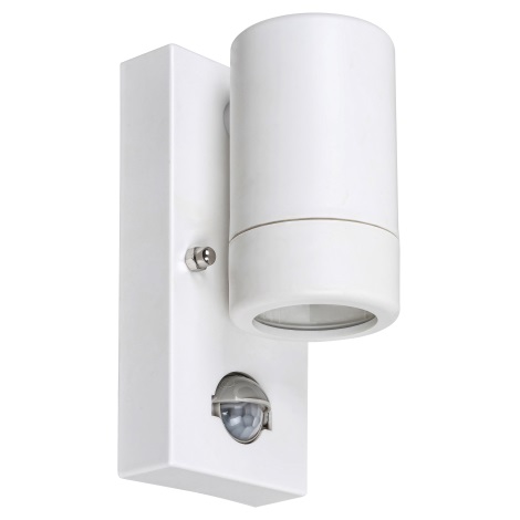 Rabalux - Vanjska Zidna svjetiljka sa senzorom 1xGU10/10W/230V IP44 bijela
