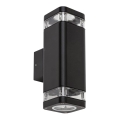 Rabalux - Vanjsko zidno svjetlo 2xGU10/25W/230V IP44 crna