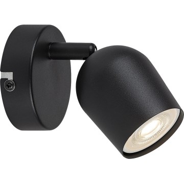 Rabalux - Zidna reflektorska svjetiljka 1xGU10/15W/230V crna