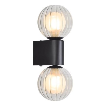 Rabalux - Zidna svjetiljka za kupaonicu 2xG9/3,5W/230V IP44 crna
