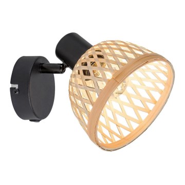 Rabalux - Zidna točkasta svjetiljka 1xE14/15W/230V ratan