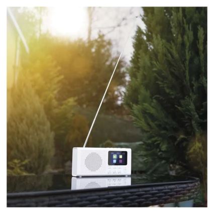 Radio DAB DAB+ FM 3W/5V/4xAA bijela